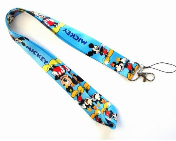 1PCS Cartoon mickey minnie Neck Strap card Lanyard Mobile Phone Charms Key Chain ID Badge Key Chains L10