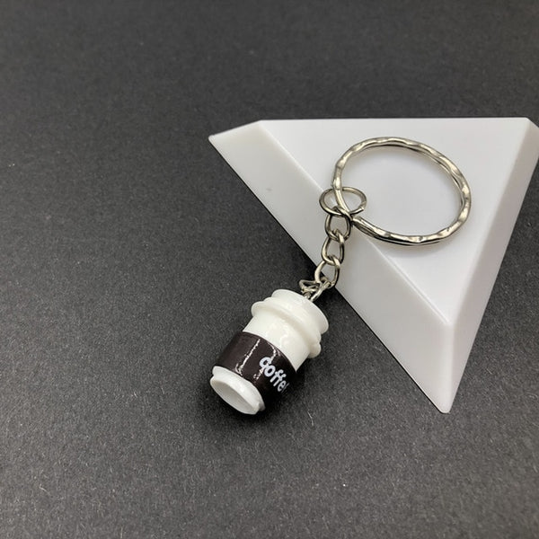 2019 New Women/Men's Fashion Handmade Resin Mineral water bottles Wine Bottle Key Chains Key Rings Alloy Charms Gifts Wholesale