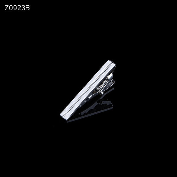 Men's tie clip silver fashion 10 simple short male collar 4cm