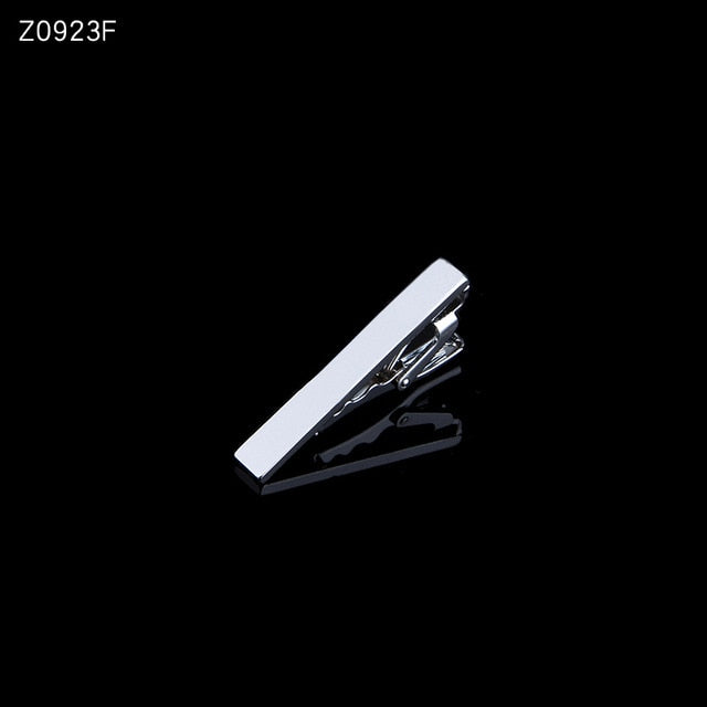 Men's tie clip silver fashion 10 simple short male collar 4cm