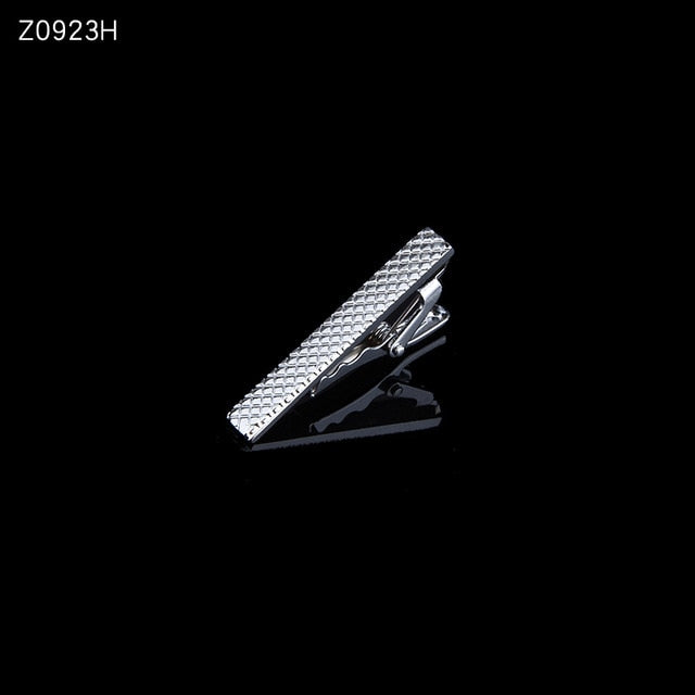 Men's tie clip silver fashion 10 simple short male collar 4cm