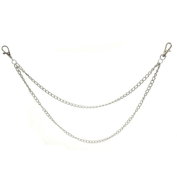 18/38/65cm Rock Punk Long Metal Wallet Belt Chain Trousers Hipster Pant Jean Keychain Silver Ring Clip Keyring HipHop Jewelry