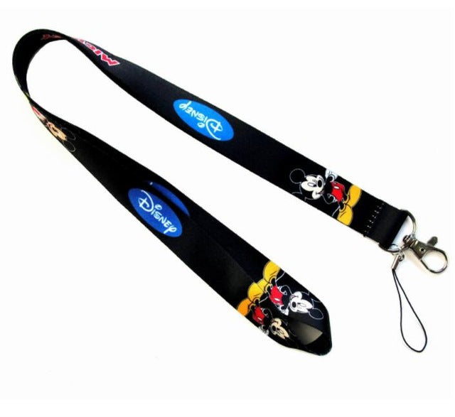 1PCS  Cartoon  mickey minnie Neck Strap card Lanyard Mobile Phone Charms Key Chain ID Badge Key Chains L10