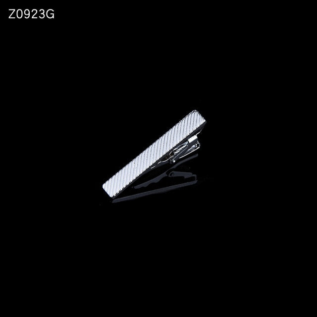 Men's tie clip silver fashion 10 simple short male collar 4cm