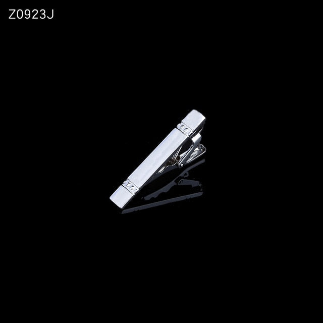 Men's tie clip silver fashion 10 simple short male collar 4cm