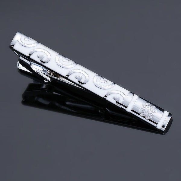 DY new high-quality enamel men's wedding tie clip high-end brand luxury design exquisite pattern crystal tie clip Free Delivery