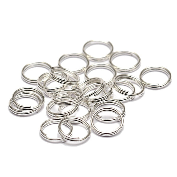 200pcs/lot 5 6 7 8 10 12 14 mm Open Jump Rings Double Loops Gold Color Split Rings Connectors For Jewelry Making