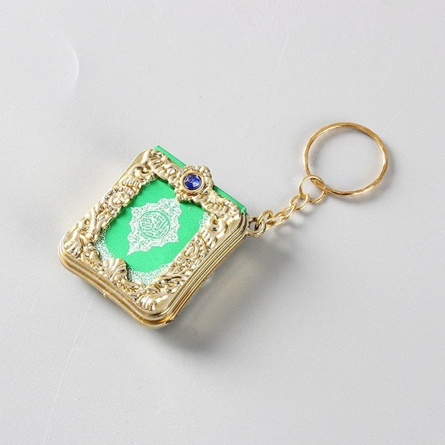 2019 Fashion Jewelry Mini Arabic Quran Quran Islamic Islamic Allah Real Paper Can Read Pendant Keyring Fashion Religious Jewelry